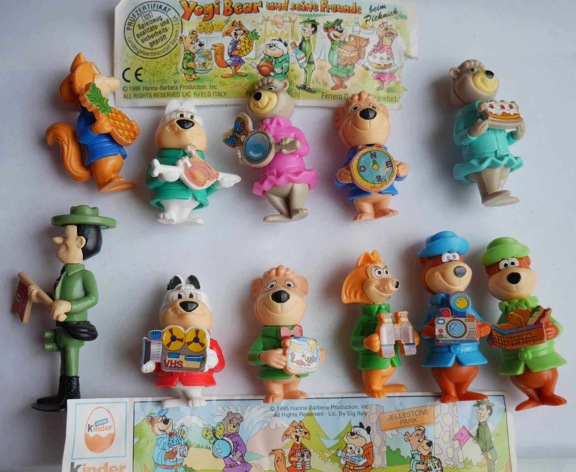 Kultowy MIŚ YOGI : piknik i w parku (1995) Kinder Niespodzianka