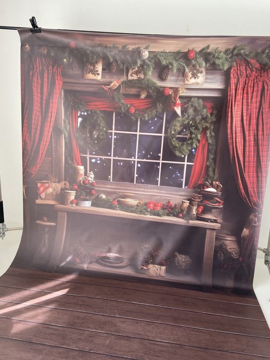 Tło świateczne winylowe