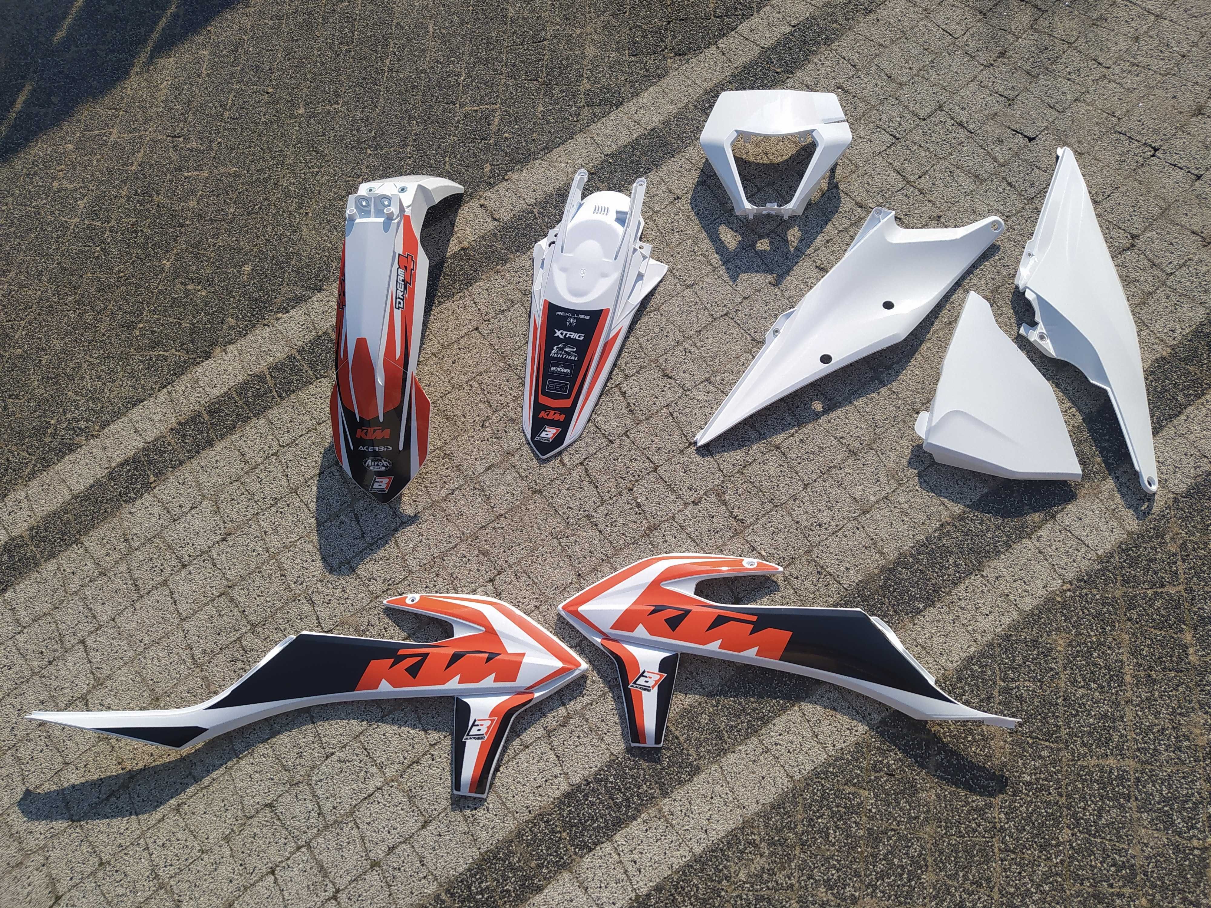 Plastiki owiewki okleina Blackbird KTM EXC 2020 EXCF TPI