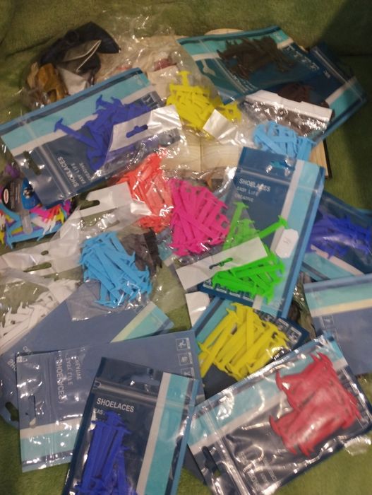 Шнурівки силіконові, різнокольорові від 4см