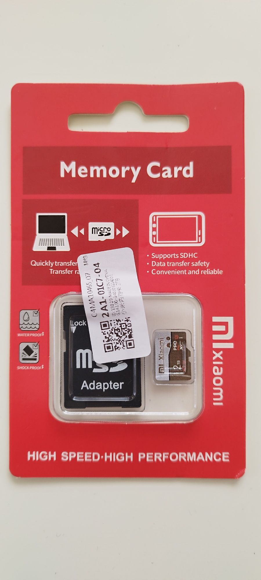 Karta pamięci Xiaomi Micro SD 2 TB nowa+ adapter polecam