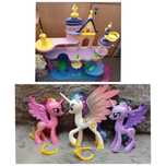 Kucyki My Little Pony księżniczka Luna Celestia i Cadence oraz zamek