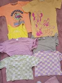 Zestaw tshirt koszulka bluzka krótki rękaw Zara, Reserved, H&M, Sinsay