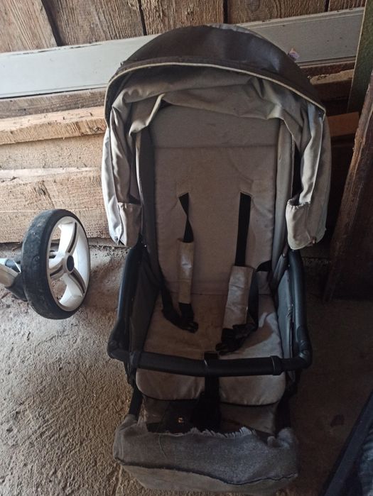 Wózek bebetto spacerówka + gondola, duże pompowanie koła, nie cybex