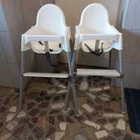 Krzesełko do karmienia Ikea Antilop podnóżek wkladka dmuchana 2 sztuki
