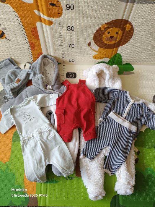 Wcześniak 44, 50 ubrania, komplety,