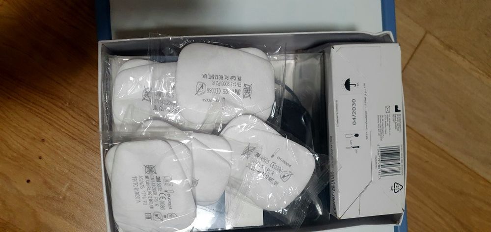 3m Maska Półmaska Lakiernicza 7503 L Część Twarzowa + Taśmy Nagłowia