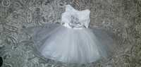 Платье пышное нарядное на девочку, платье белое на девочку 2-4 год.