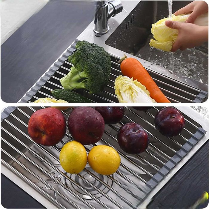 ViWaVee Składany i zdejmowany ociekacz do naczyń nad zlewozmywak