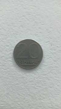 Moneta 20 zl rok 1989