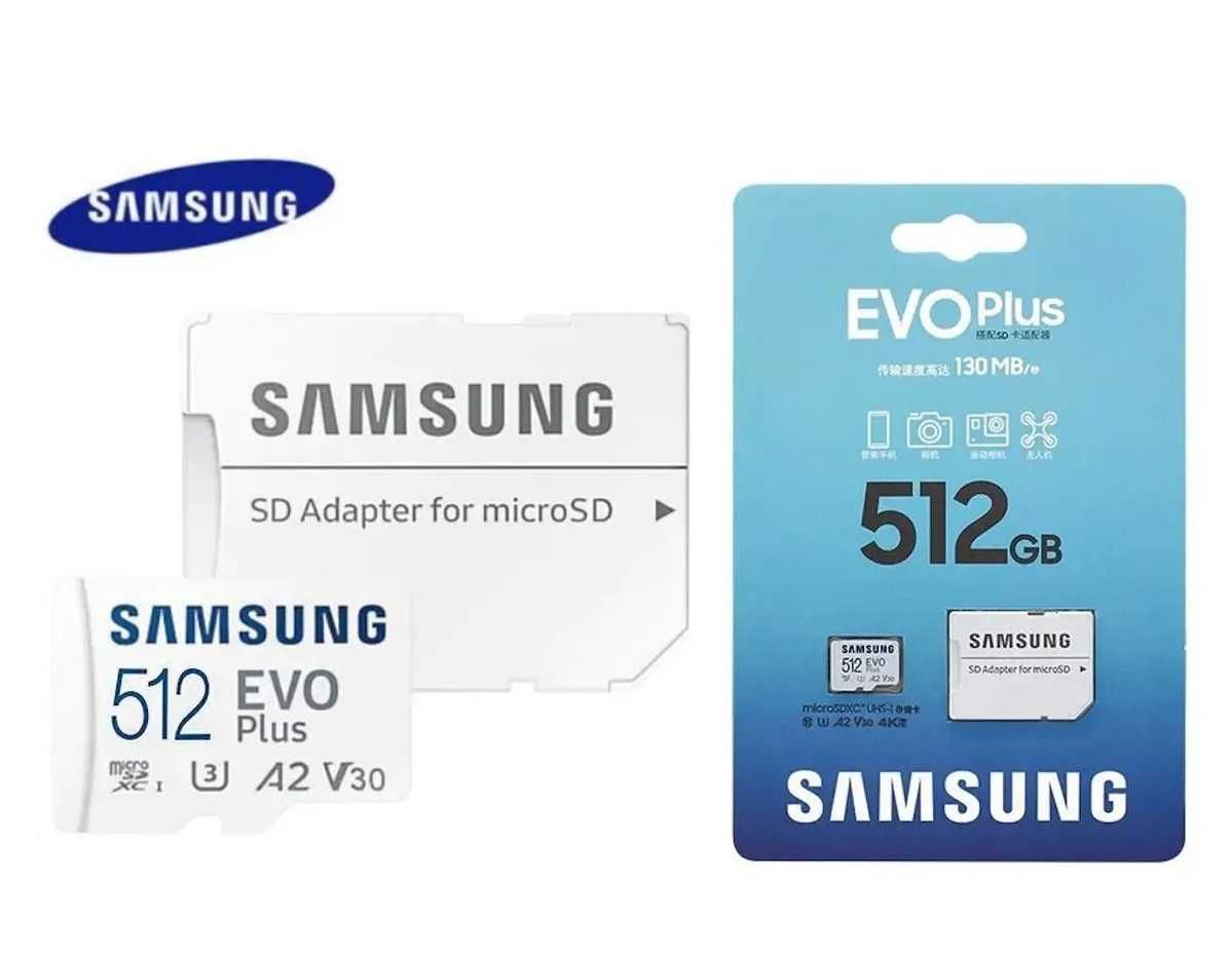 Карта памяти Samsung EVO Plus 64Gb / 128Gb / 256Gb / 512Gb - оригинал