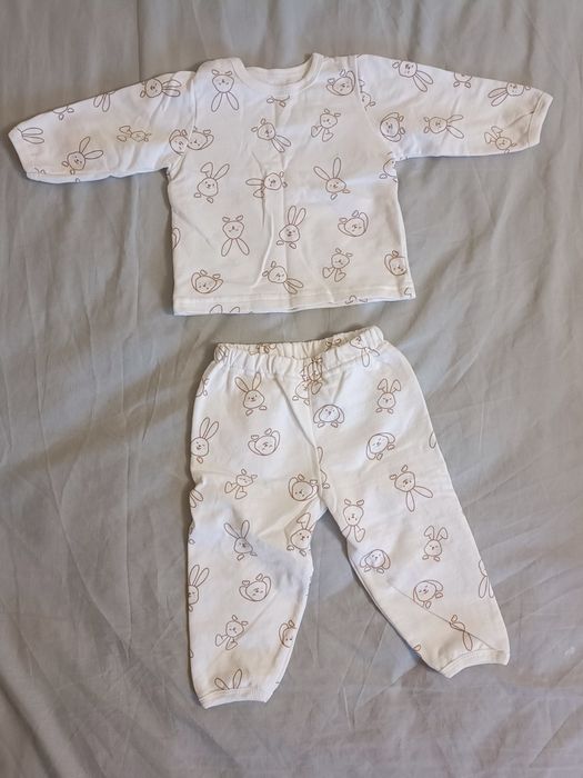 Теплий комплект для немовлят (кофта, штани) з начісом 74 р