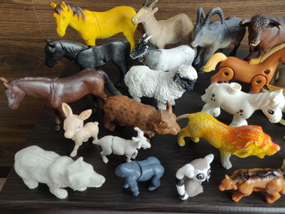 Большой набор, коллекция игрушек - животные, птицы + подарок.