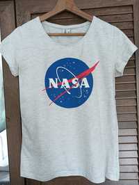 Koszulka t-shirt NASA M buzka szara