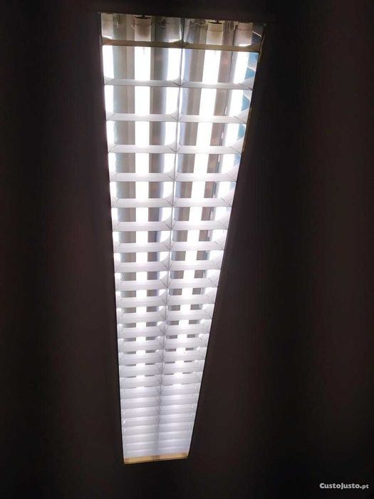 Armadura 1.20m de 2 lampadas led