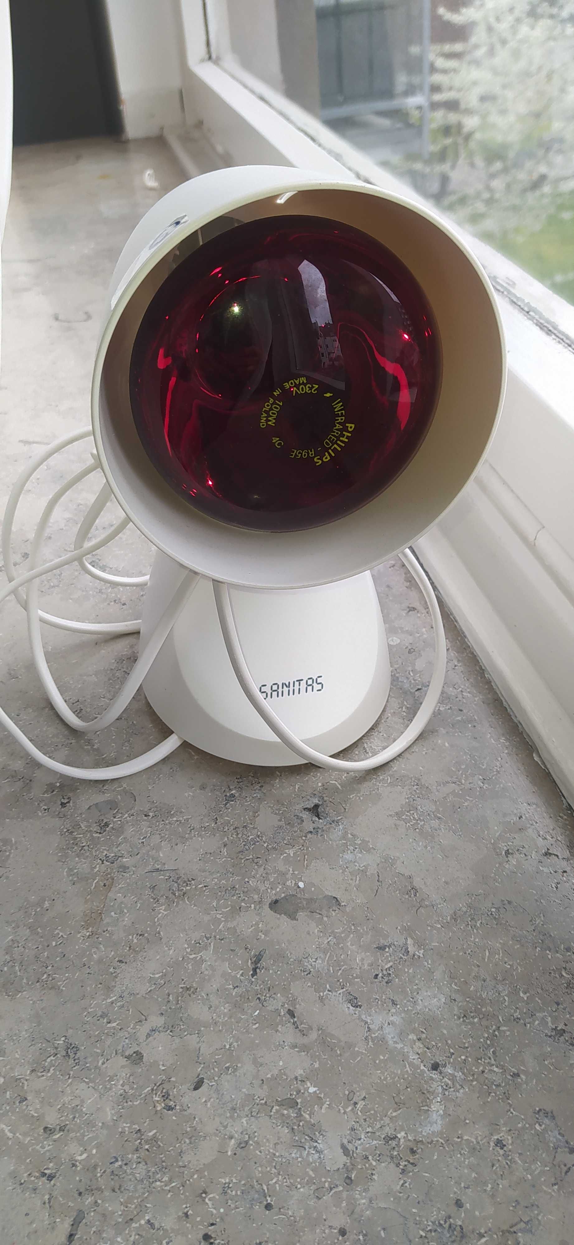 Инфракрасная лампа для прогревания Sanitas