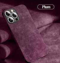 Чехол на iPhone 12 PRO MAX, кожаный чехол из овечьей кожи