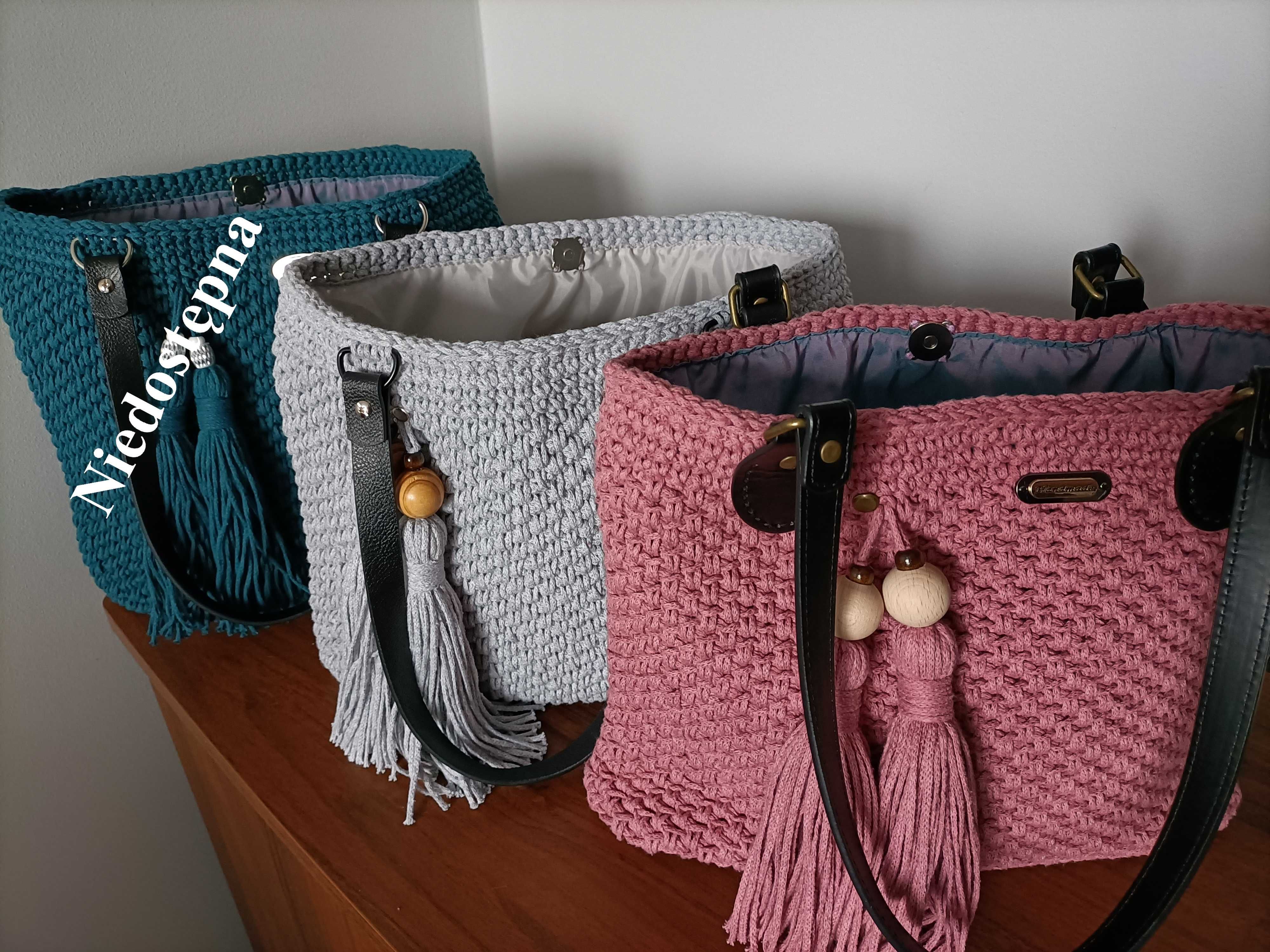 Torebki ręcznie wykonane na szydełku, Torebka, Handmade, Szydełko