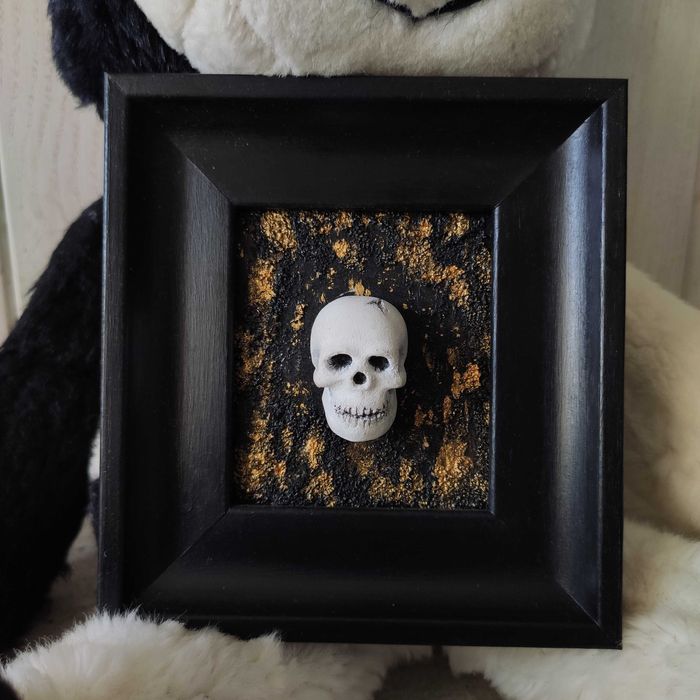 Handmade - Череп в рамці. Ручна робота. Подарунок на свята