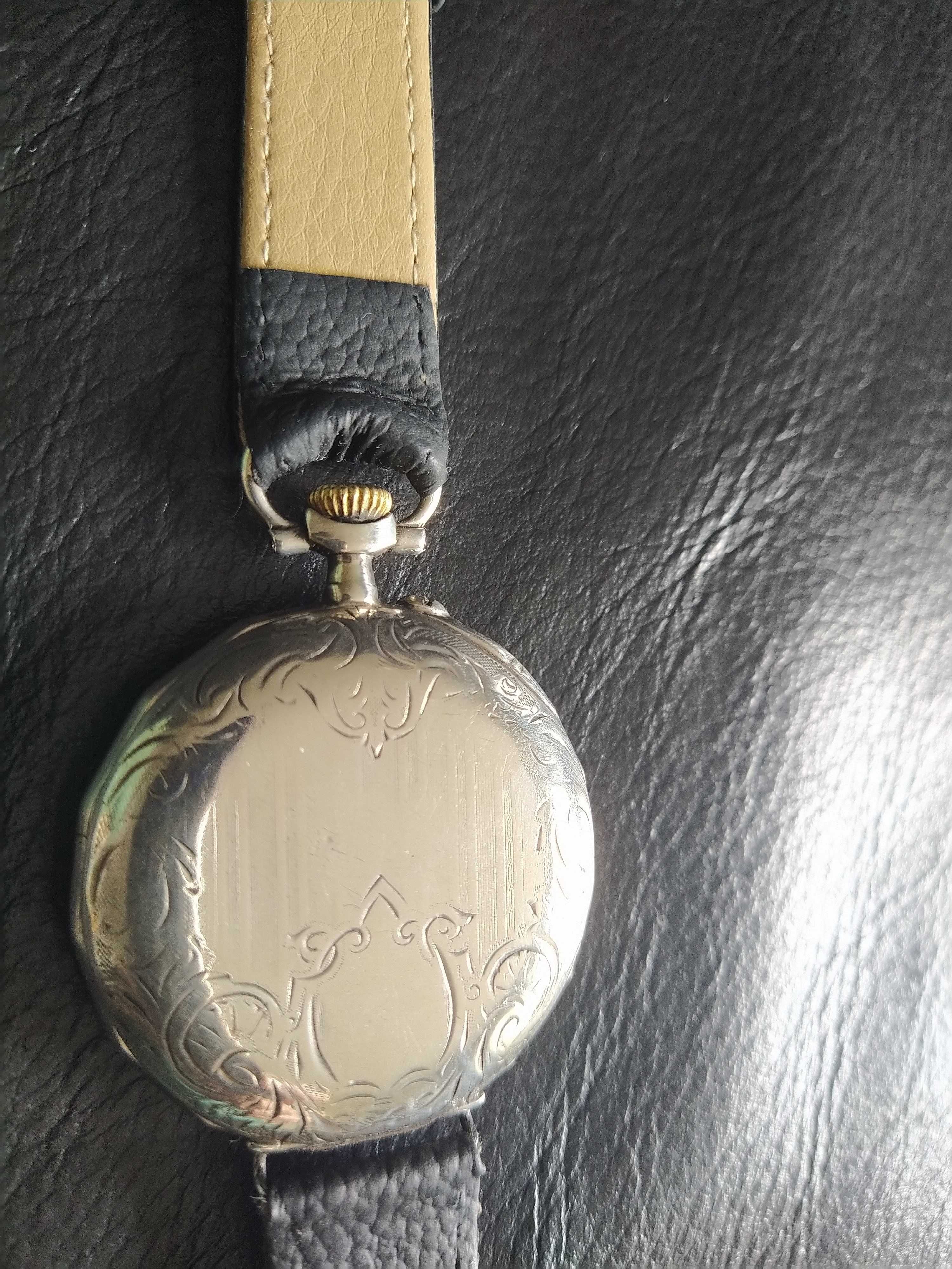 Relogio transição bolso/pulso HP. 130 anos. Prata. Original. Ano 1890
