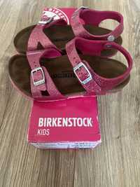 Sandały dziewczęce Birkenstock Rio 29 różowe sandałki jak nowe