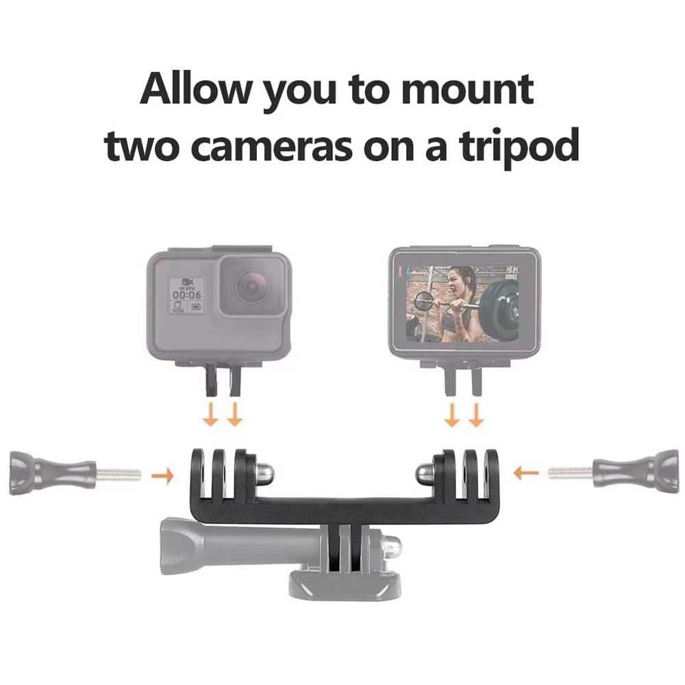 Adapter rozdzielacz podwójny do kamer GoPro Hero DJI Action Insta360