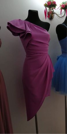 Różowa/liliowa sukienka