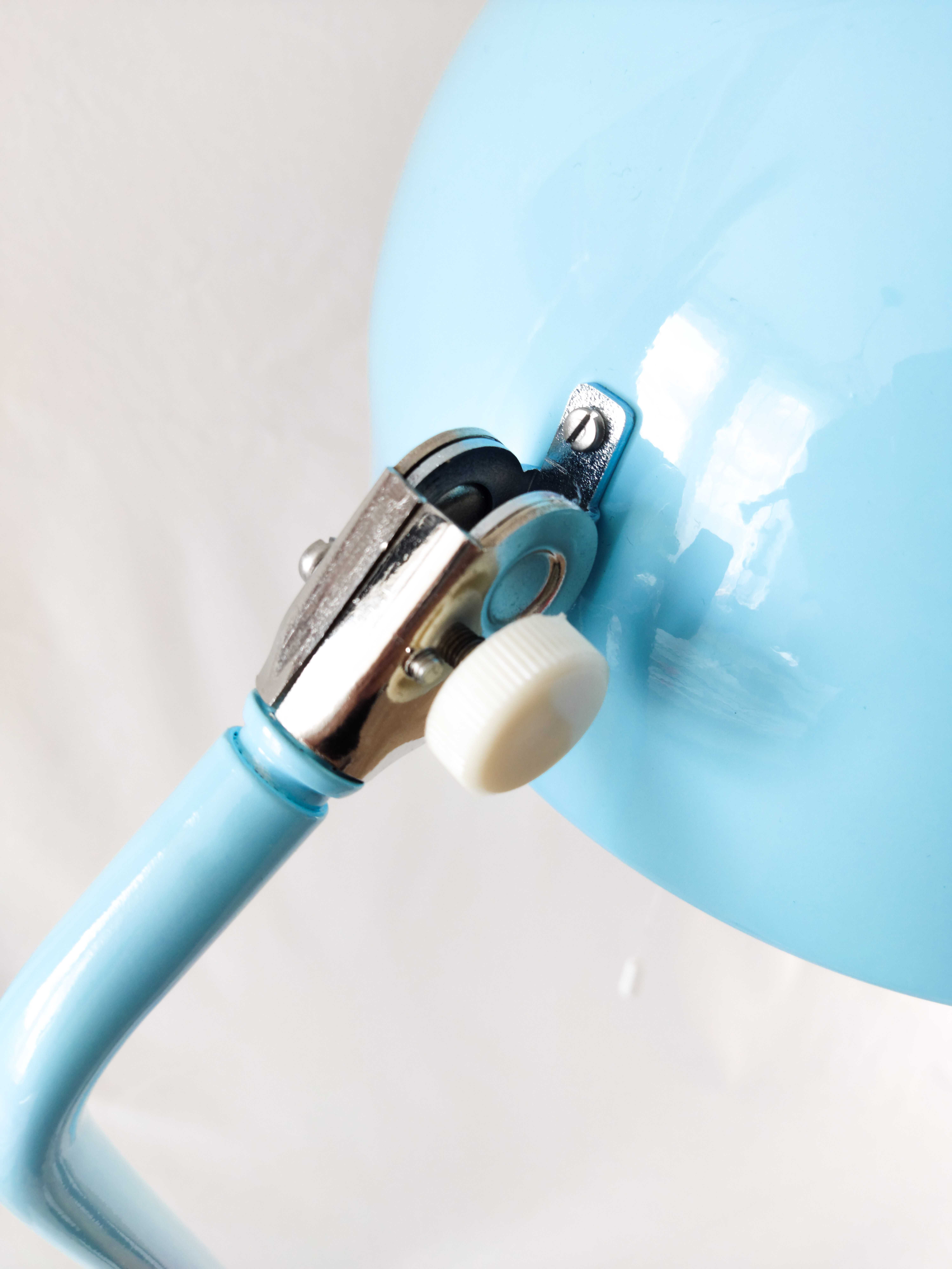 Lampka lampa podłogowa nocna ZAOS PR-11 PRL Po Renowacji Baby blue