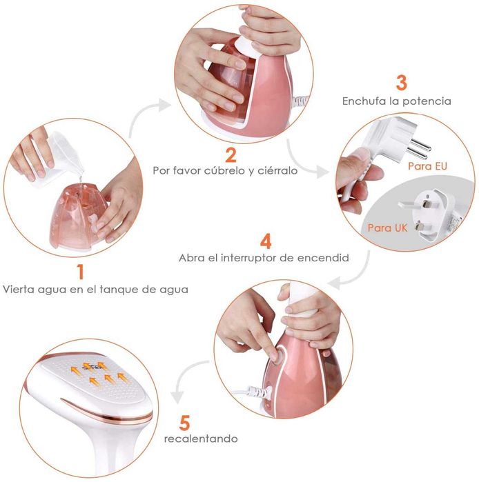 Ferro de Engomar a Vapor Vertical 280 ml 1500 W  Mãe