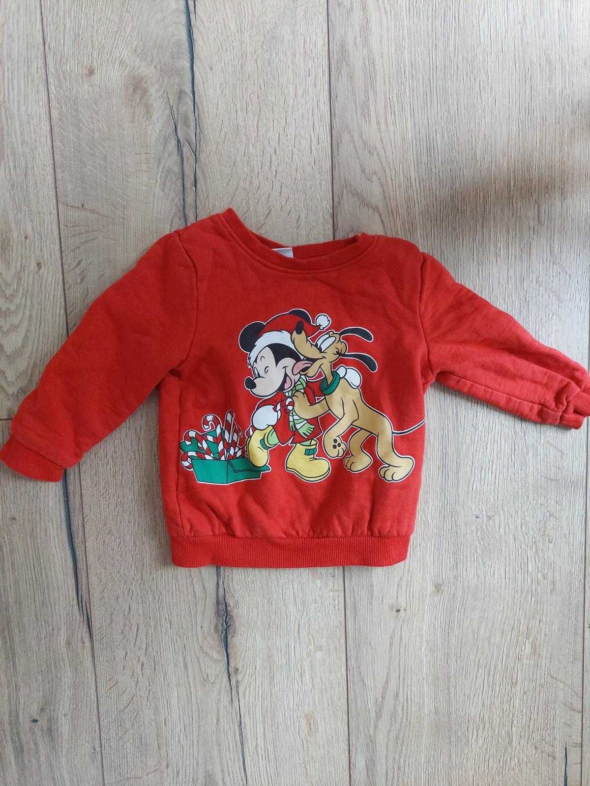 Bluza świąteczna Myszka Miki Disney 86 cm