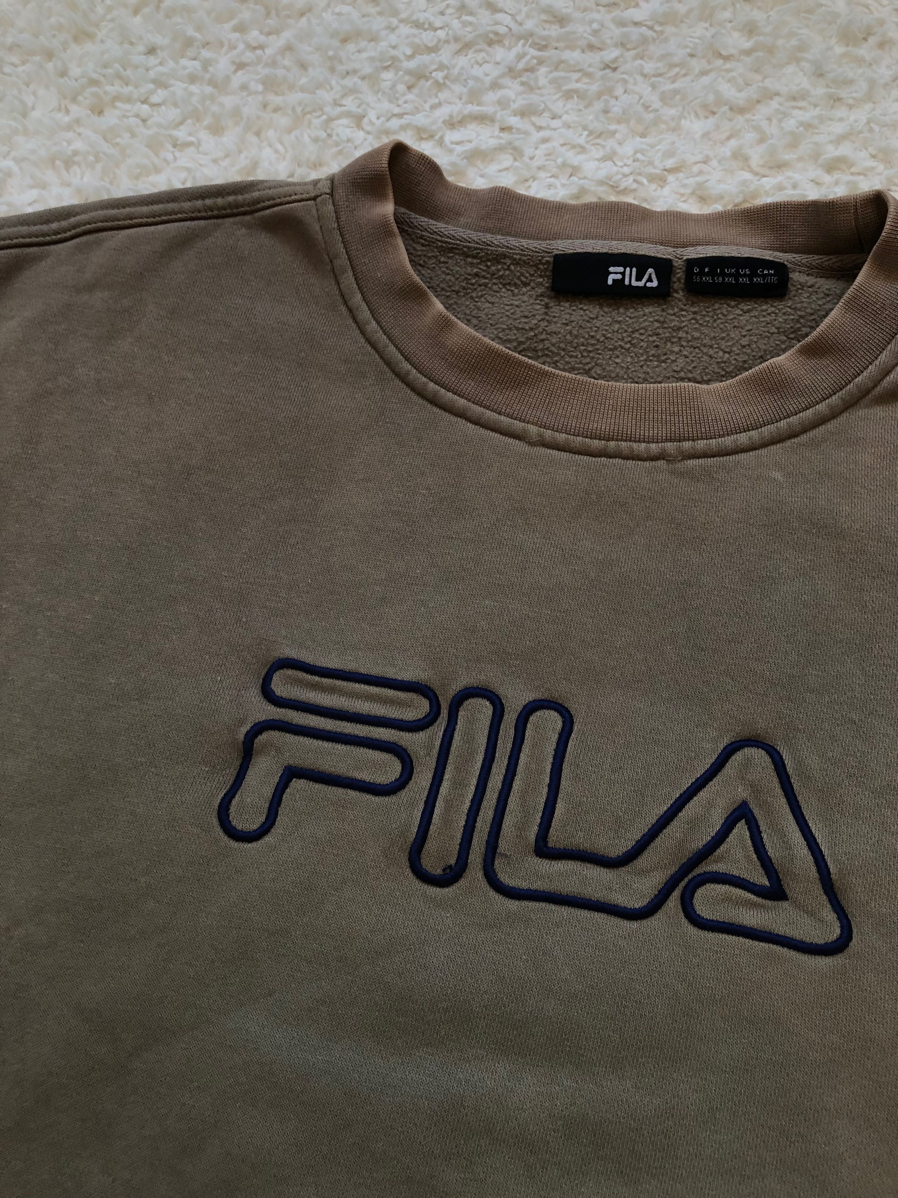 Bluza Fila big logo vintage boxy fit 71x68 cm