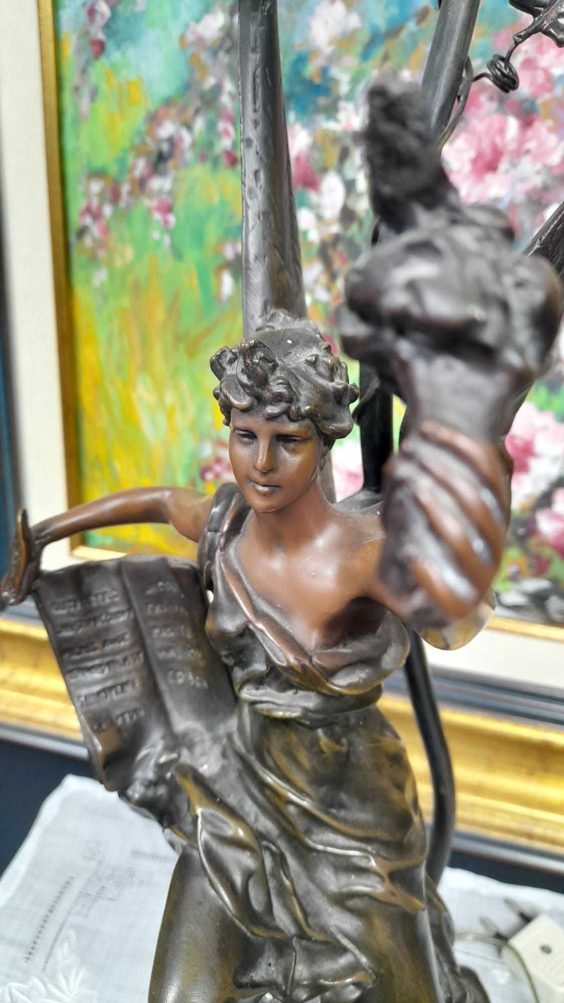 Candeeiro Art Nouveau Antigo - Art Nova Decoração de candeeiro vintage