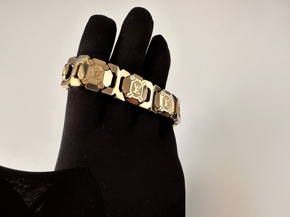 LV 81,7g / 20,5cm / 19,1mm ! Złota bransoletka ! 585pr 14k