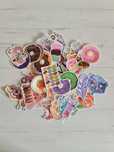 40 Autocolantes Donuts Comida Etiquetas Adesivas Stickers Decals Set