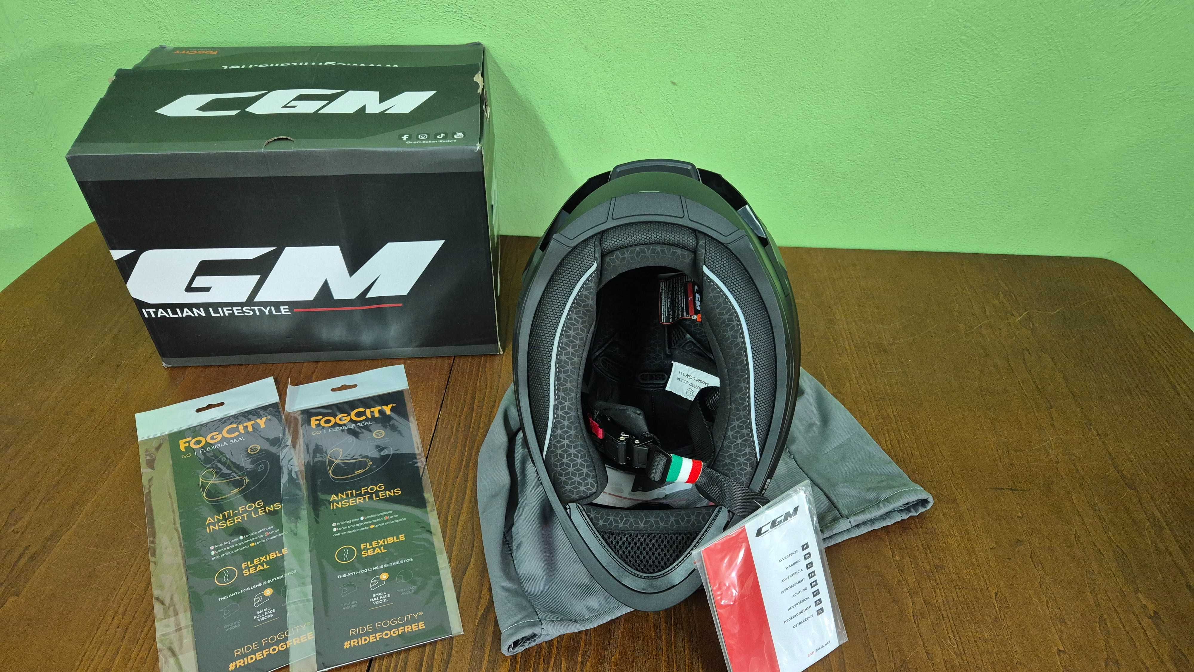 Kask motocyklowy z pełną twarzą CGM 311A Blast Mono roz. L
