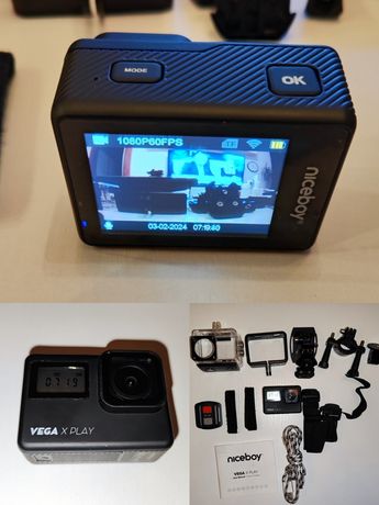 Kamera sportowa NICEBOY Vega X PLAY plus gratis aparat cyfr. i tablet