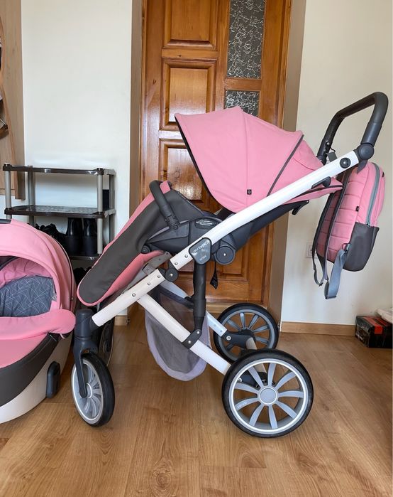 Коляска 2 в 1 Anex M/Type розовая рожева