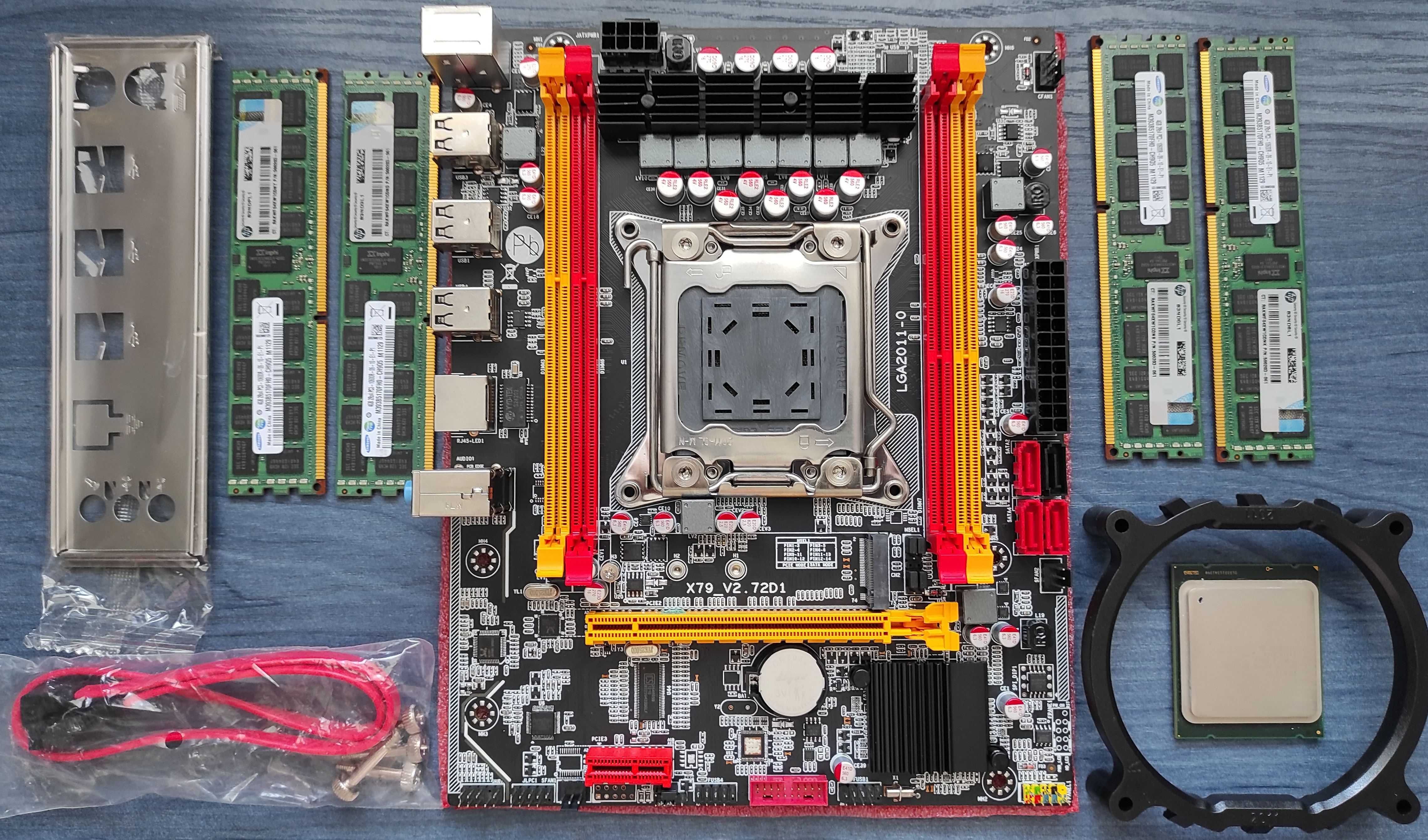 Комплект Kllisre X79 & Xeon E5-2665, 2650v2, 2670v2, 2680v2  & 16Gb
