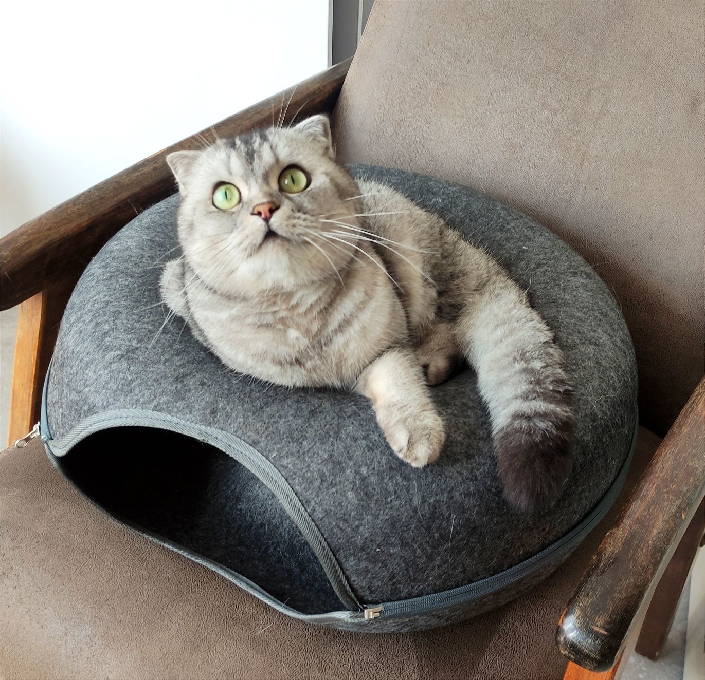 Для котів лежак, схованка, будиночок, хатинка  тунель, пончик