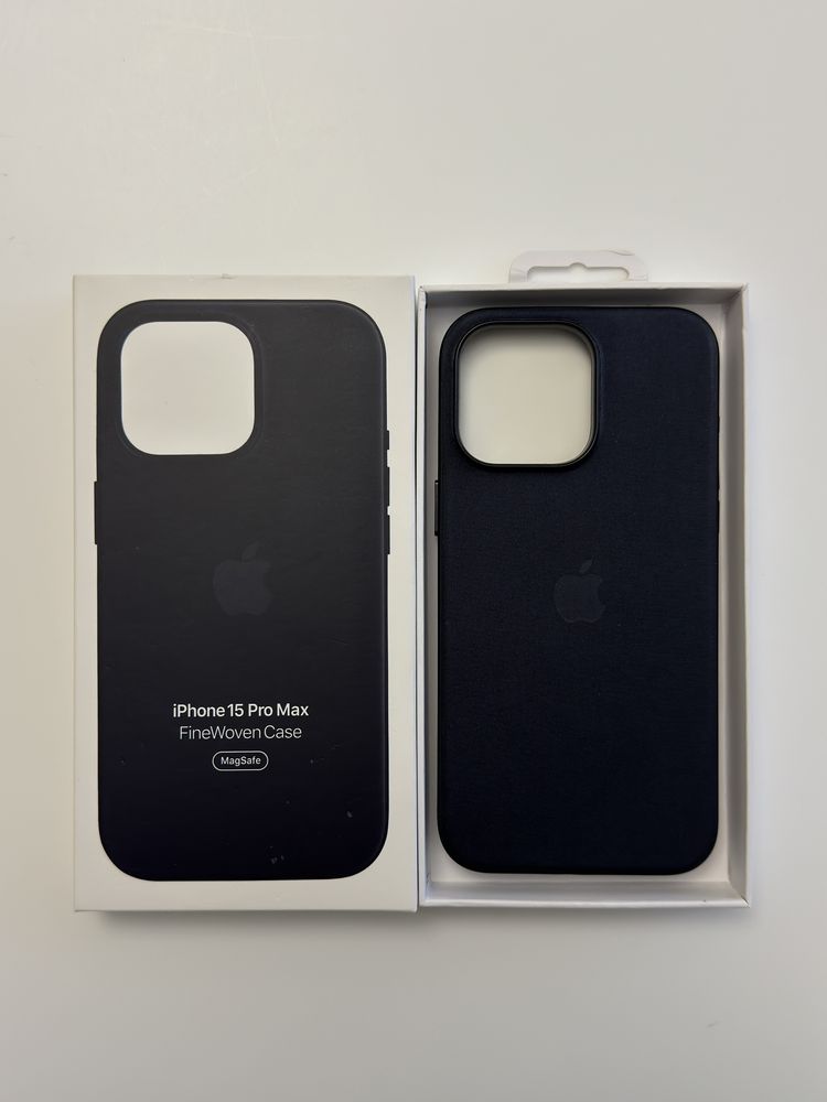 Iphone 15 Pro Max FineWoven Case Black MagSafe Чехол