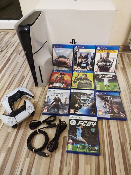 PlayStation 5 Slim 1tb ps5 z napędem stan IDEALNY na płyty