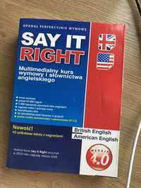 Say it right kurs angielskiego