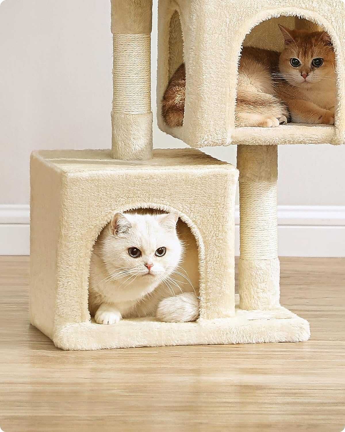 Nowy mały stylowy drapak dla kota wieża domek tunel 67 cm - WYSYŁKA