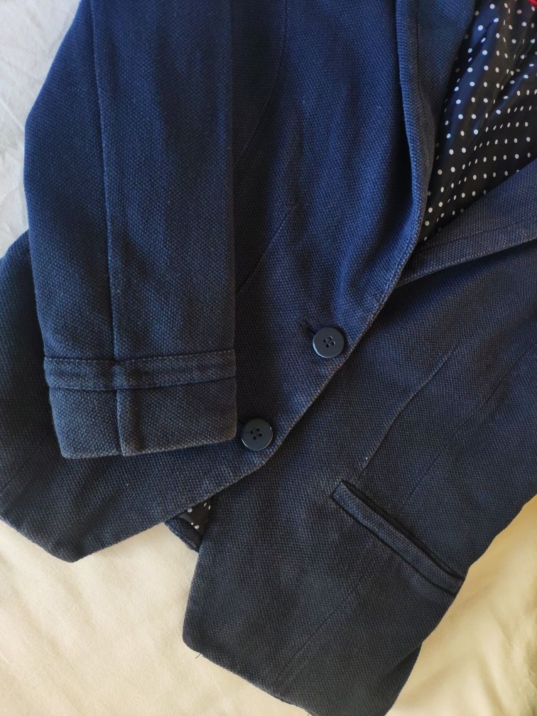 Żakiet marynarka H&M granatowa 38