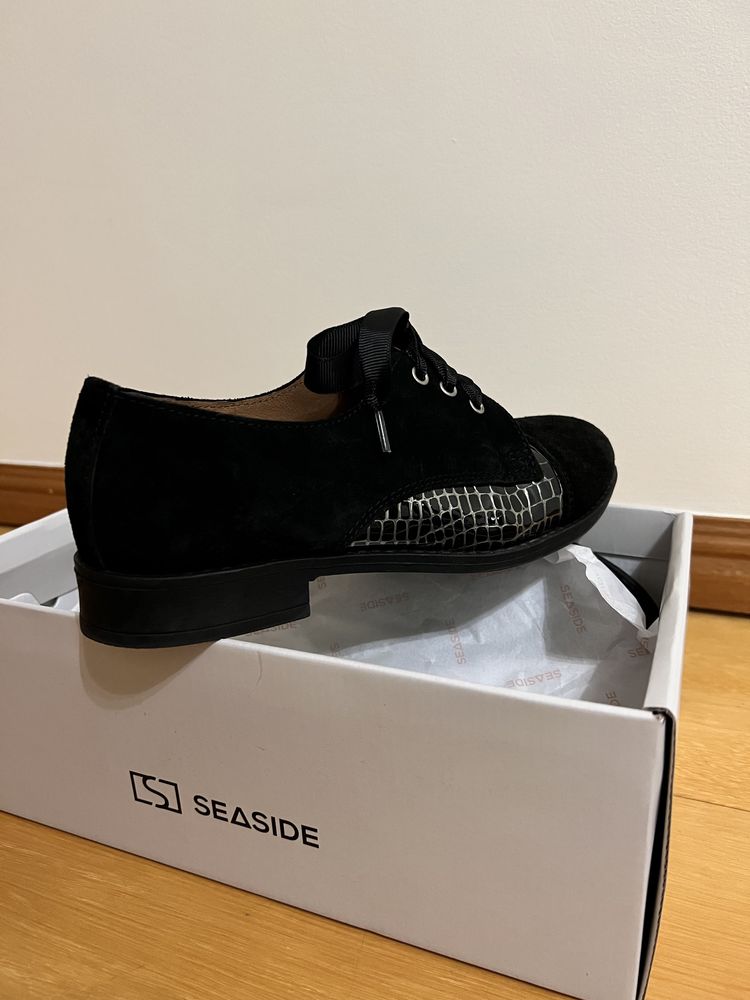 Sapato raso preto 37