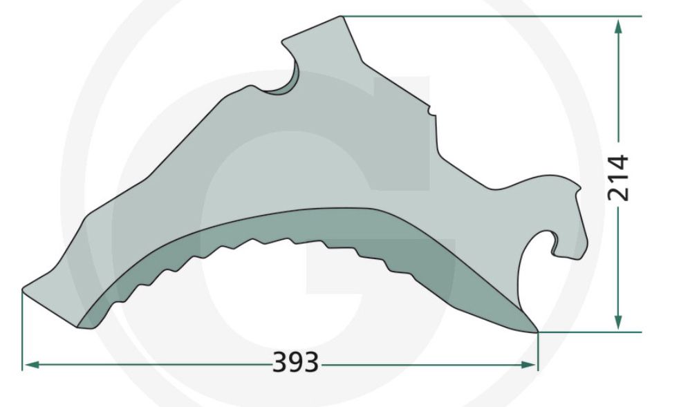 Nóż do prasy Gallignani 34.08.314 Pottinger 653.408.314