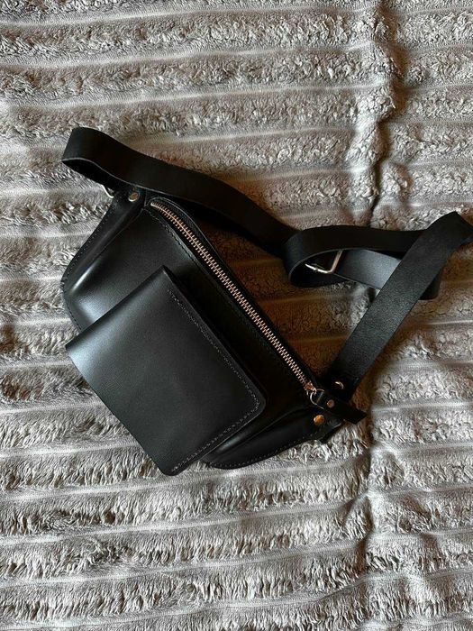 Елегантна Бананка + гаманець з натуральної шкіри! Ручна робота! Нові!