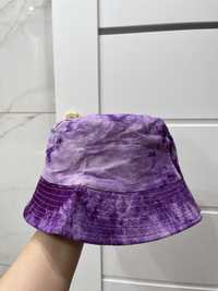 Fioletowy bucket hat tie dye kapelusz