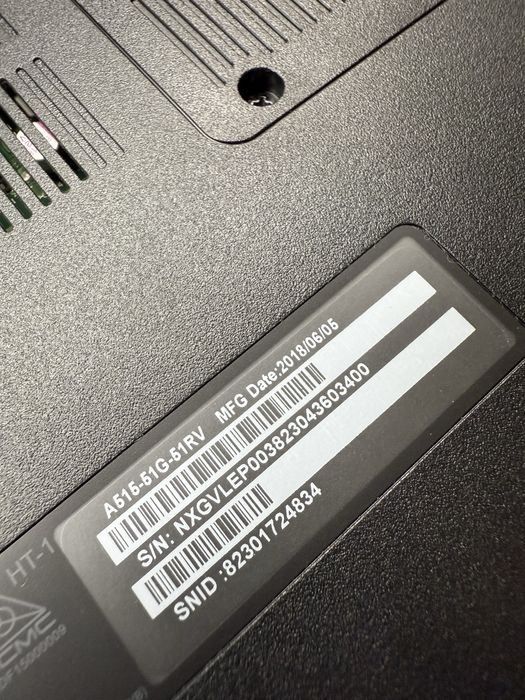 Laptop Jak nowyAcer aspire A515-51G i5   256ssd 8gb karta 2gb jak nowy