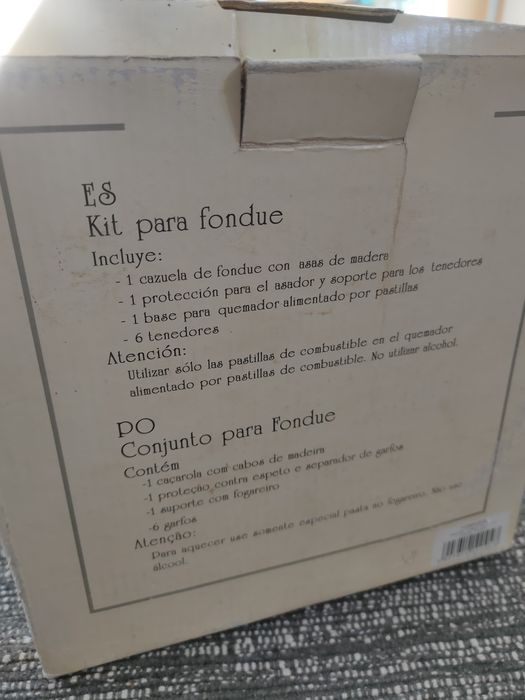 Conjunto para  fondue NOVO